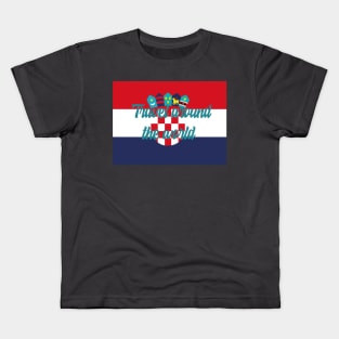 Travel Around the World - Croatia Kids T-Shirt